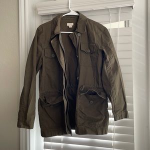 XS JCrew Green Military Jacket